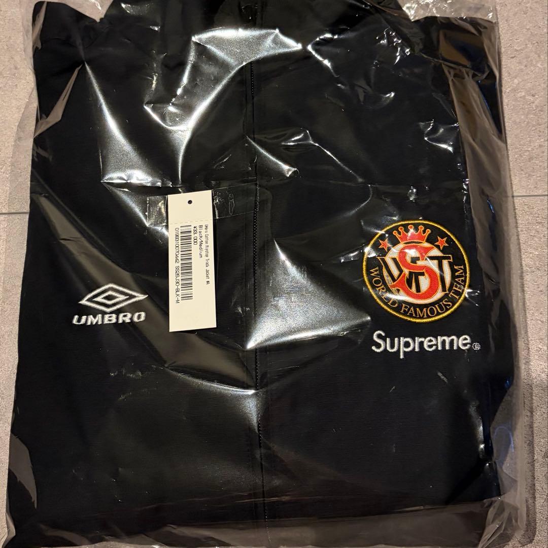 黒 Supreme Umbro Cotton Ripstop Track Jkt