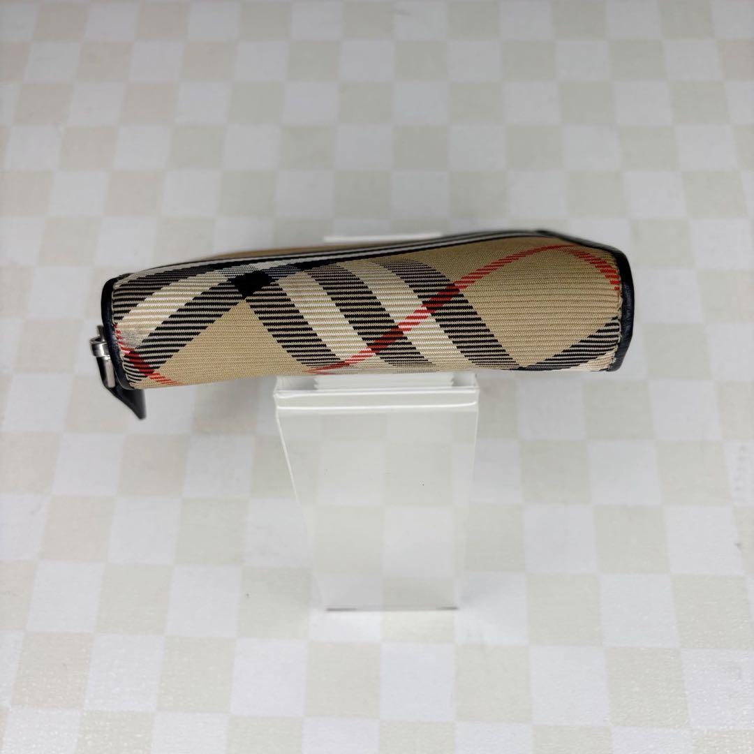 極美品　Burberryバーバリー　財布　二つ折り　ラウンドジップ　M54