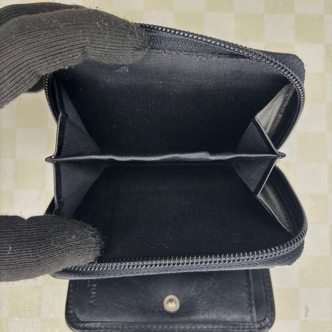 極美品　Burberryバーバリー　財布　二つ折り　ラウンドジップ　M54