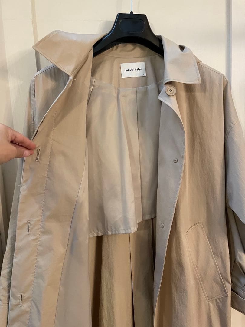 値下げ‼️LACOSTE リラックスフィット トレンチコート38