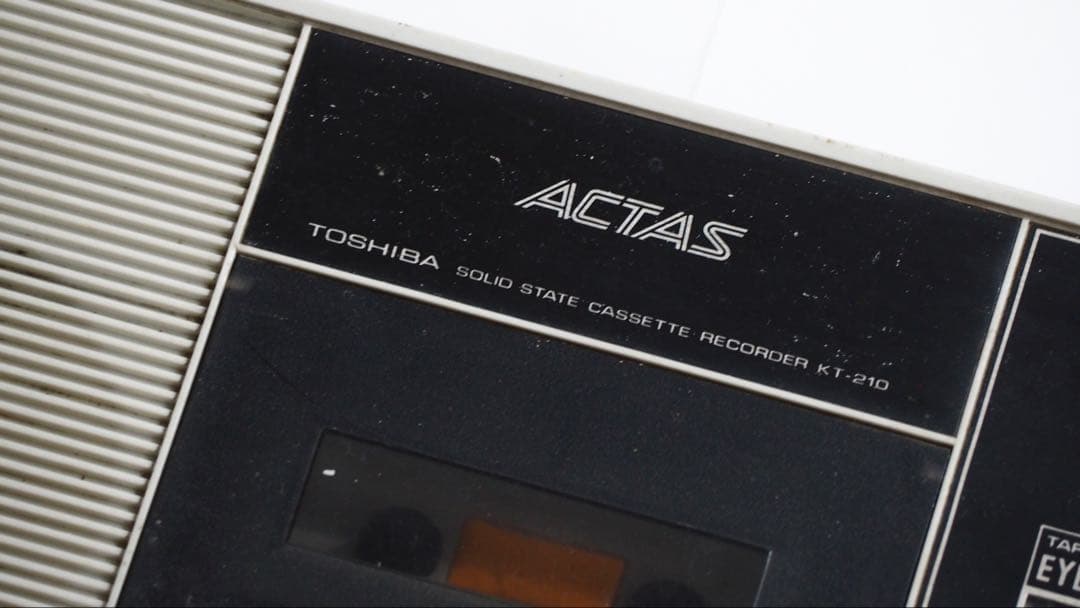当時物　東芝　カセットテープレコーダー　ACTAS KT-210　ジャンク品扱い