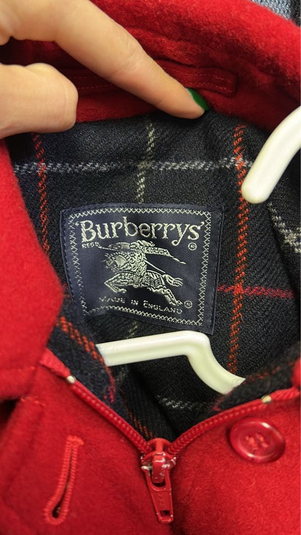 Burberry ウールジャケット レッド