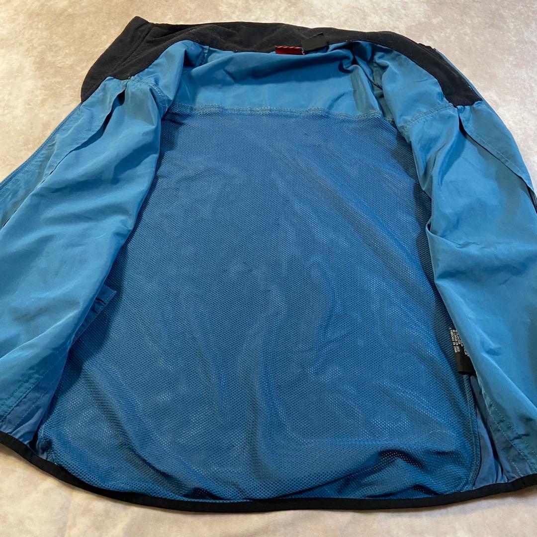 90s 00s Oakley 赤タグ ナイロンベスト ギザロゴ ジップアップ 青