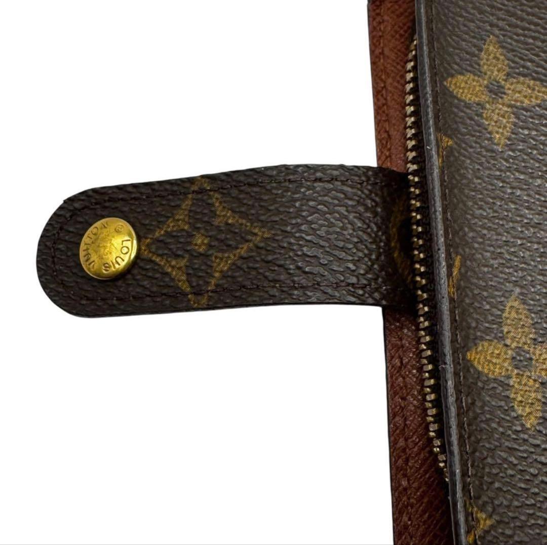 S級極美品★LOUIS VUITTON コンパクト ジップ モノグラム 折り財布
