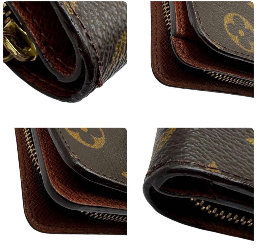 S級極美品★LOUIS VUITTON コンパクト ジップ モノグラム 折り財布