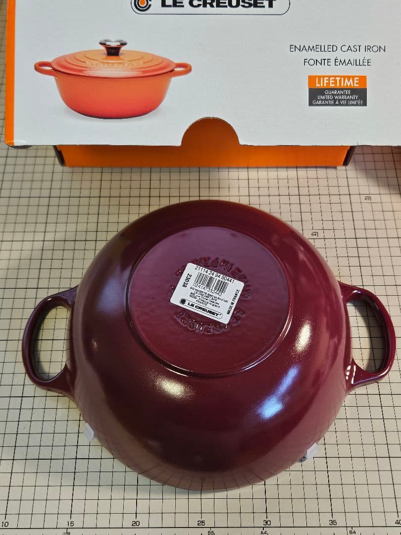 ル・クルーゼ　LE CREUSET　マルミット　ローヌ　ガーネット 24cm