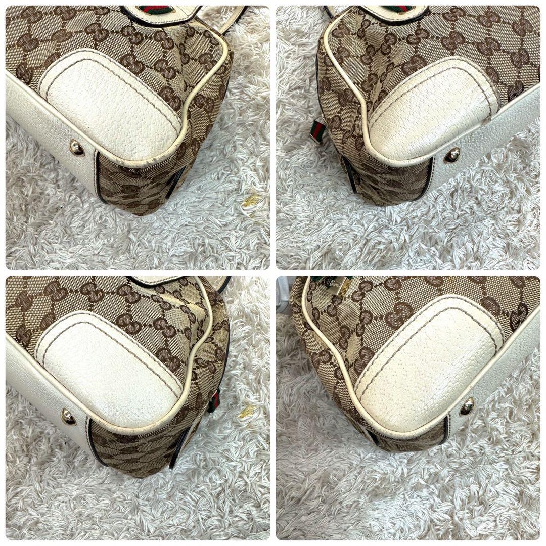【美品】GUCCI シェリーライン プリンシー ミニボストン ショルダーバッグ