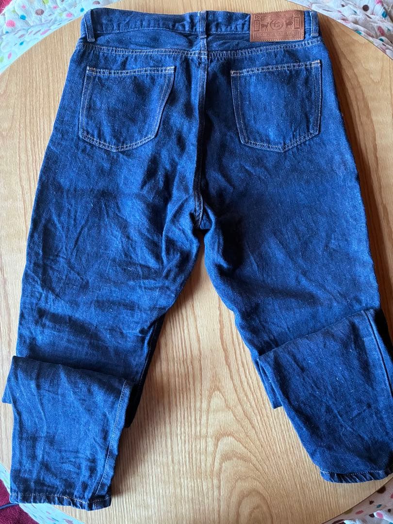 中川政七商品　麻のデニムパンツ　麻100%