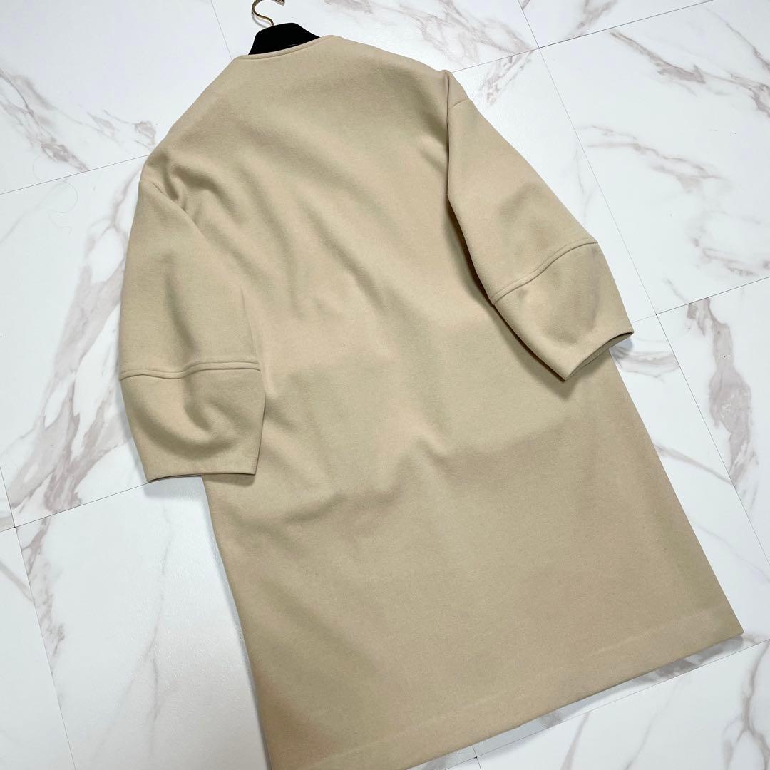 未使用級✨24AW NEMIKA ノーカラーコート ファーポケット 近年モデル