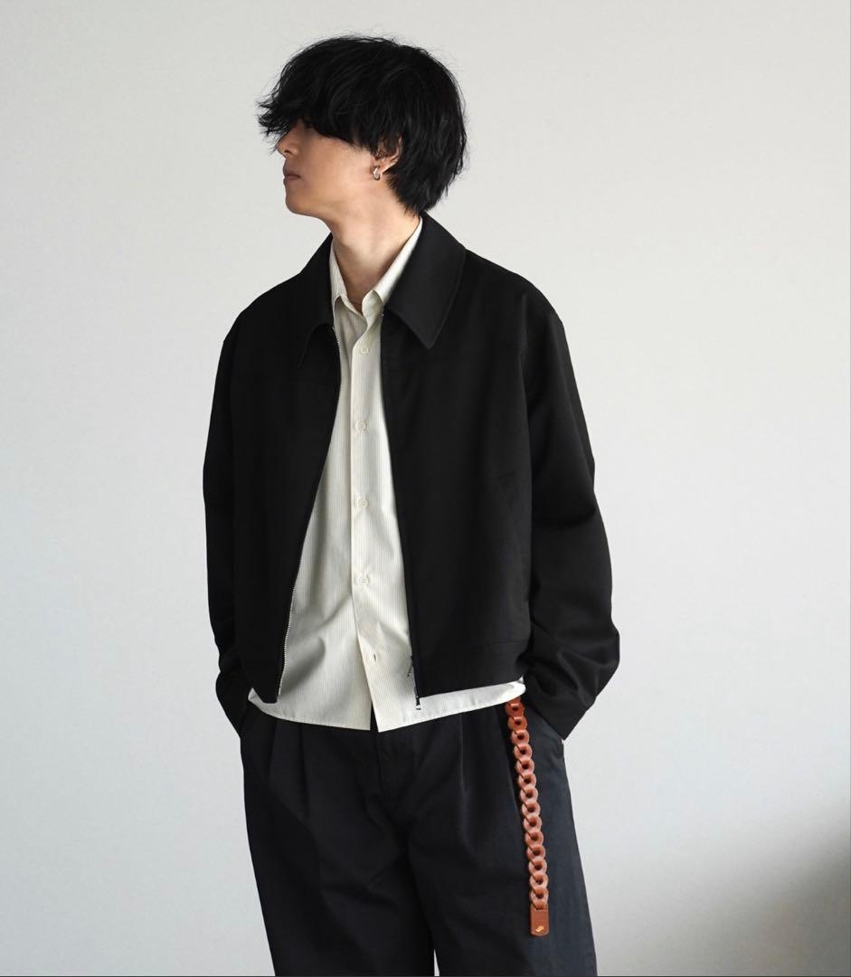 【WYM】 TECH WOOL GABARDINE ZIP BLOUSON