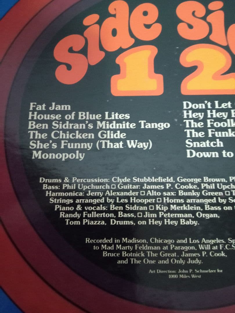 Ben Sidran　フリーソウル　レアグルーヴ　JAZZ FUNK AOR