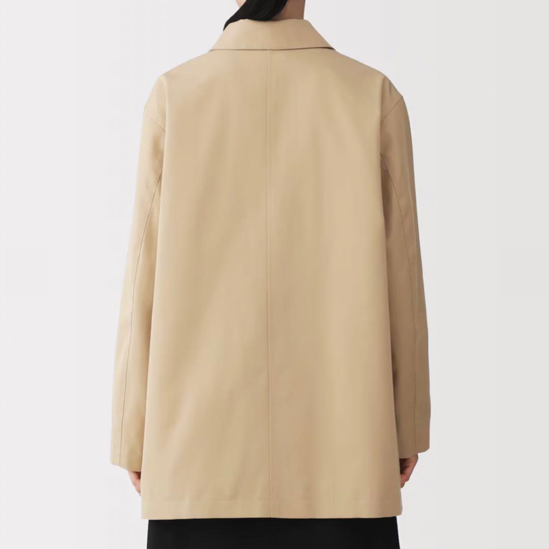 【美品/送料込】無印良品｜ステンカラーハーフコート(L)｜ベージュ