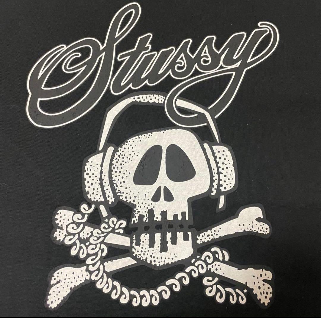 D*K様 USA製 STUSSY ステューシー スカル Tシャツ XL 黒 バッ