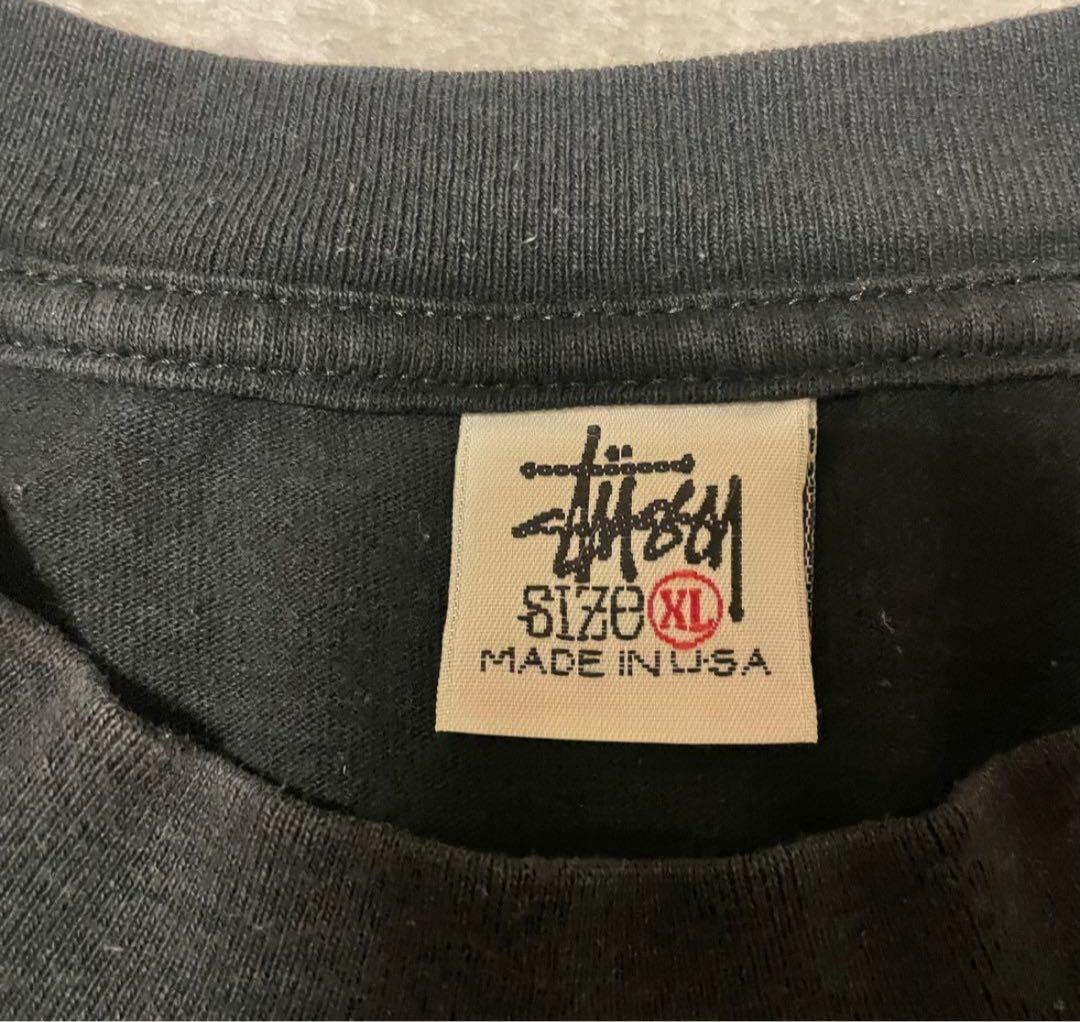 D*K様 USA製 STUSSY ステューシー スカル Tシャツ XL 黒 バッ