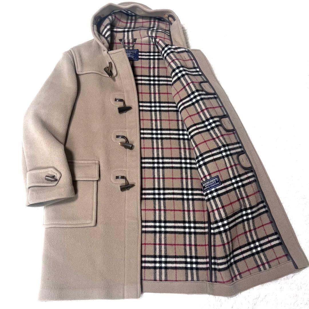 美品☆バーバリーダッフルコート英国製ベージュ