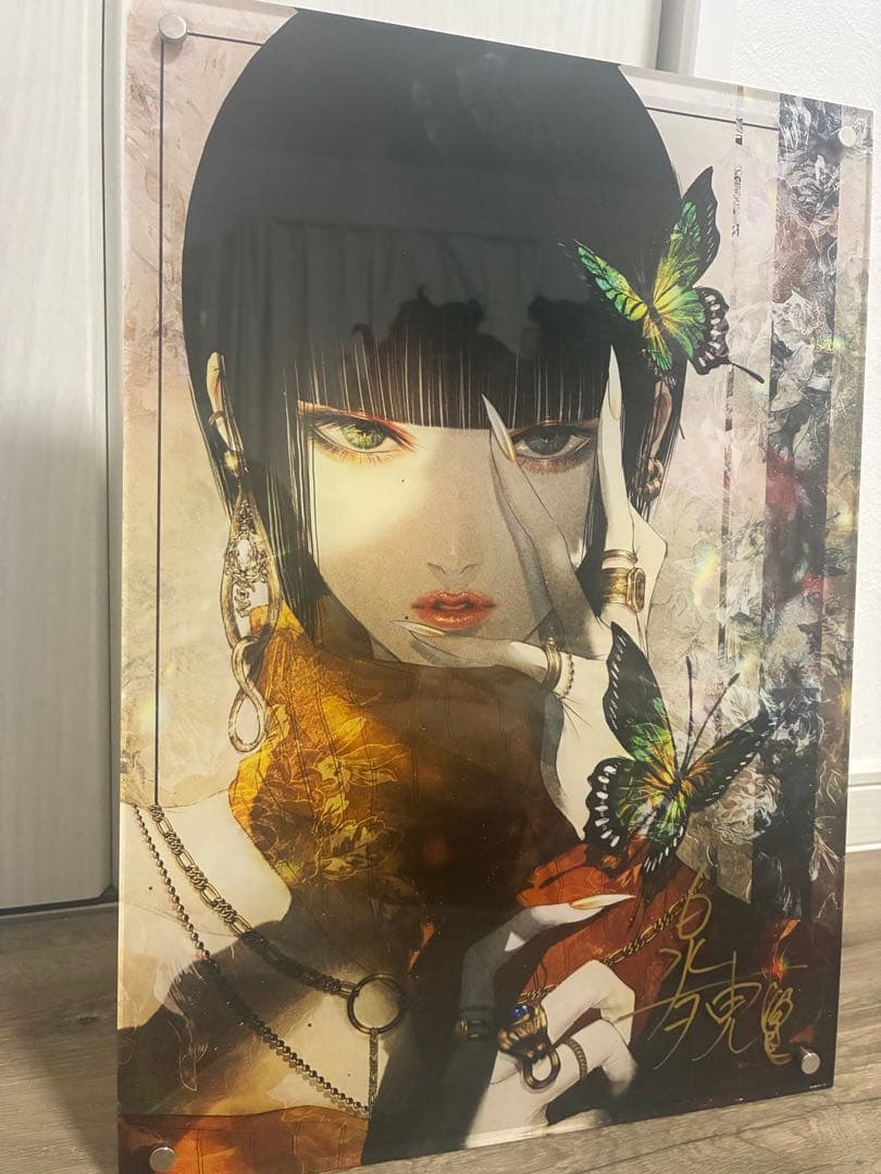 皐月恵 直筆サイン入りアクリルアート/アクリルボード