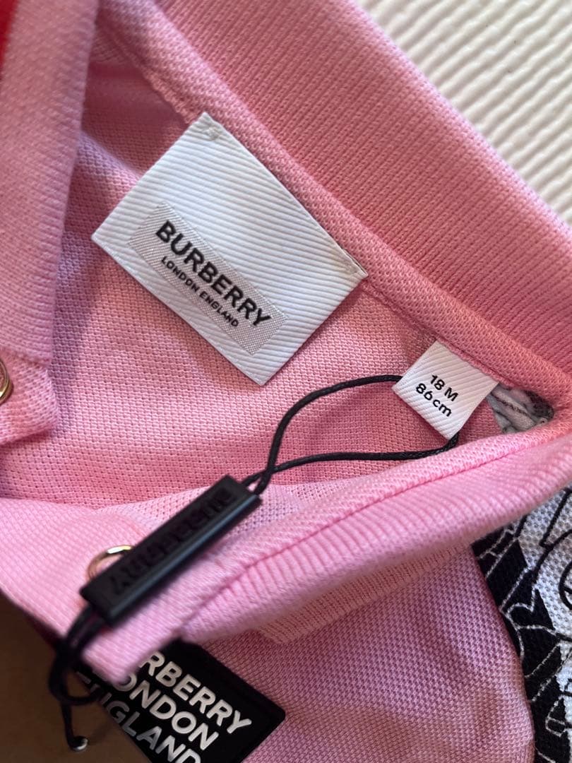 BURBERRY ピンク ポロワンピース 18M
