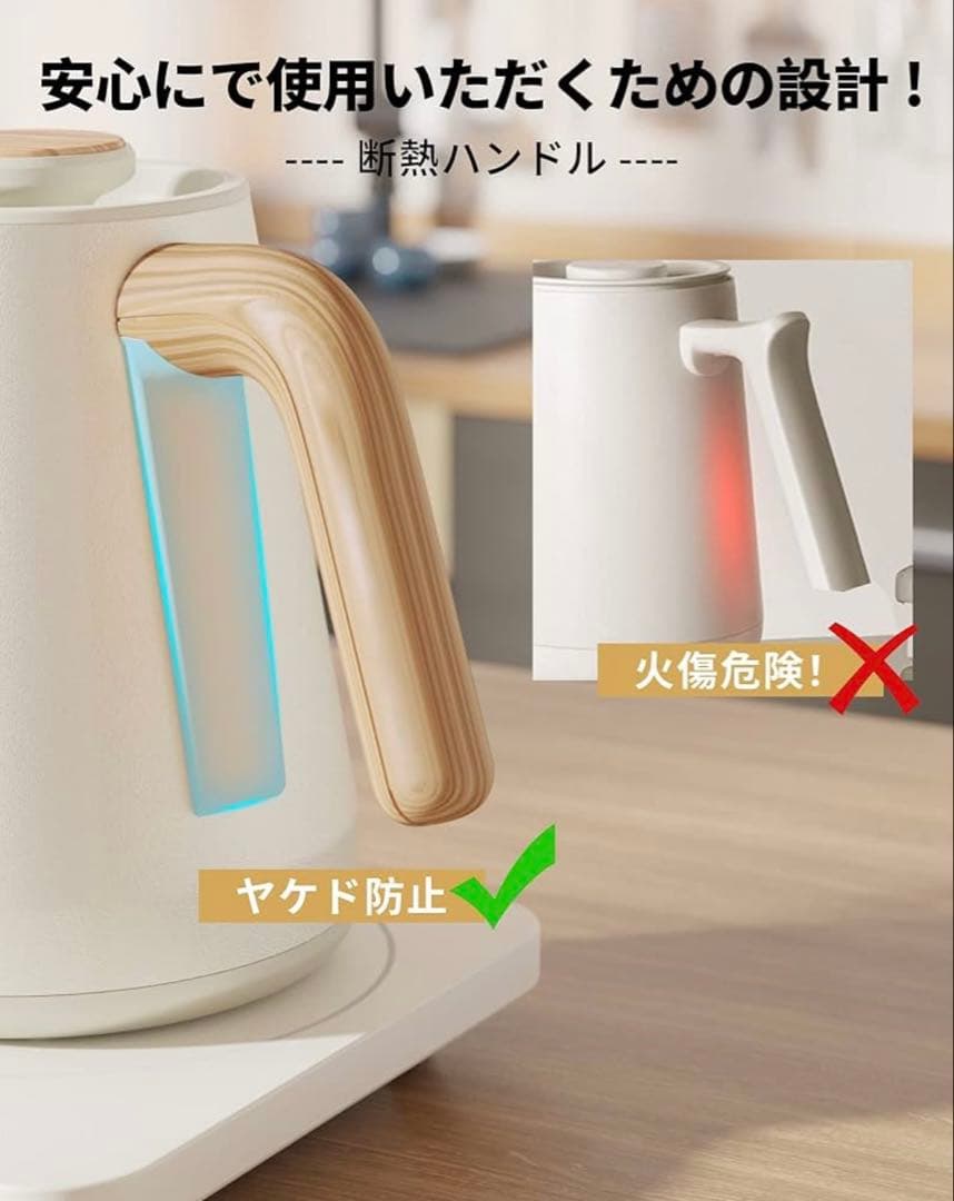 HAGOOGI HX-1129H-WH 電気ケトル ホワイト