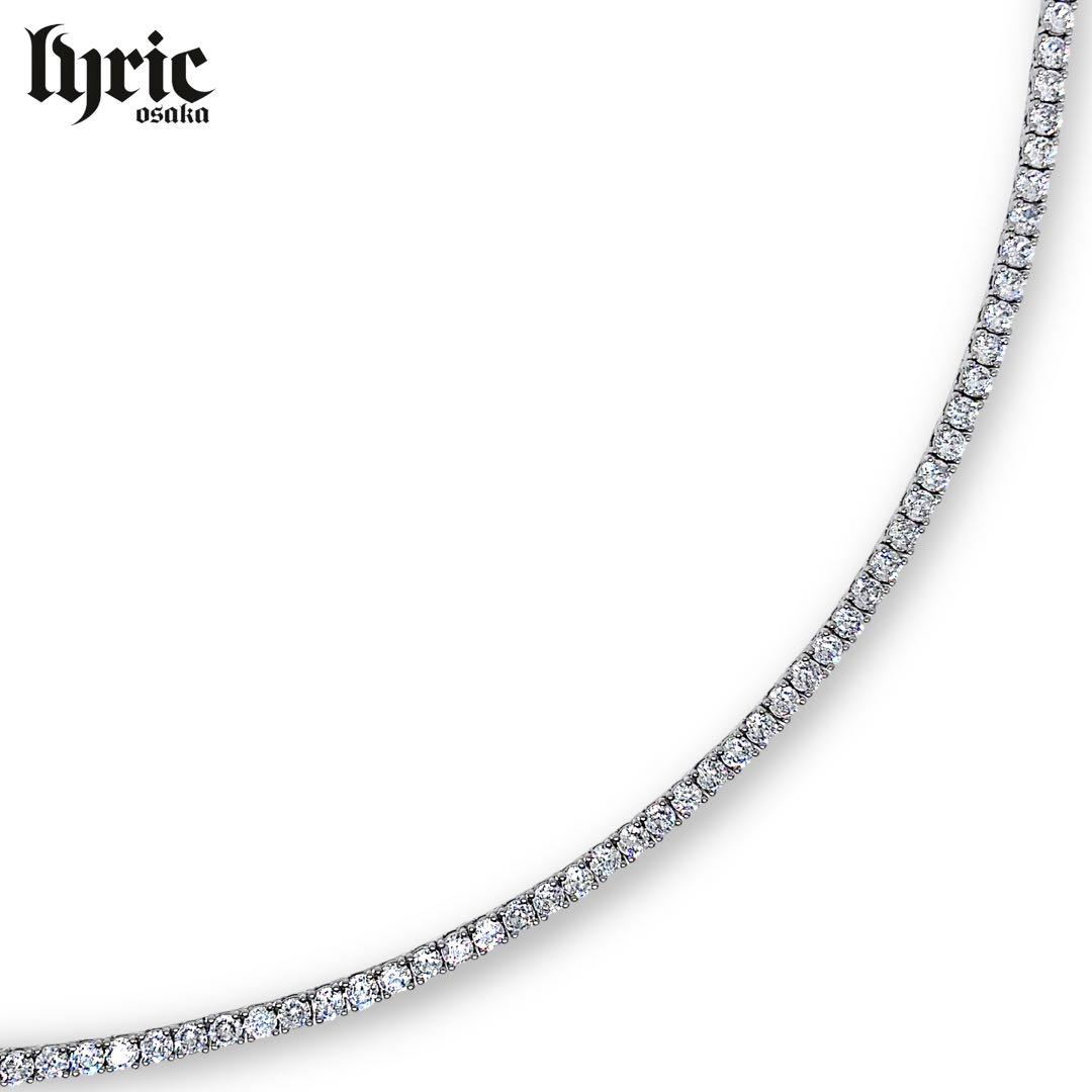 テニスチェーン シルバー 3mm 50cm テニスネックレス ブリンブリン
