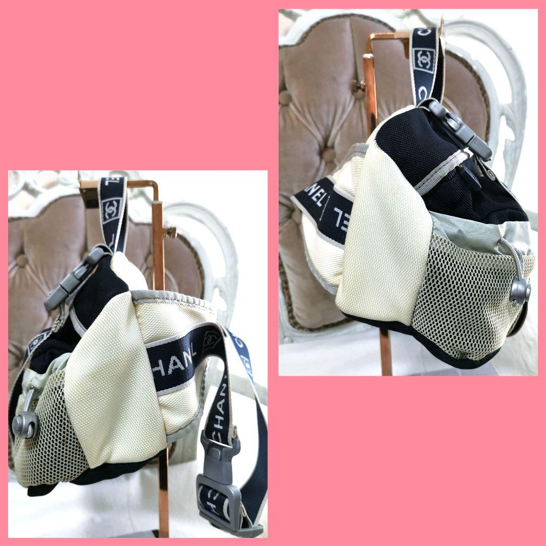 【良品】シャネルCHANELスポーツライン ココマーク ボディバッグ