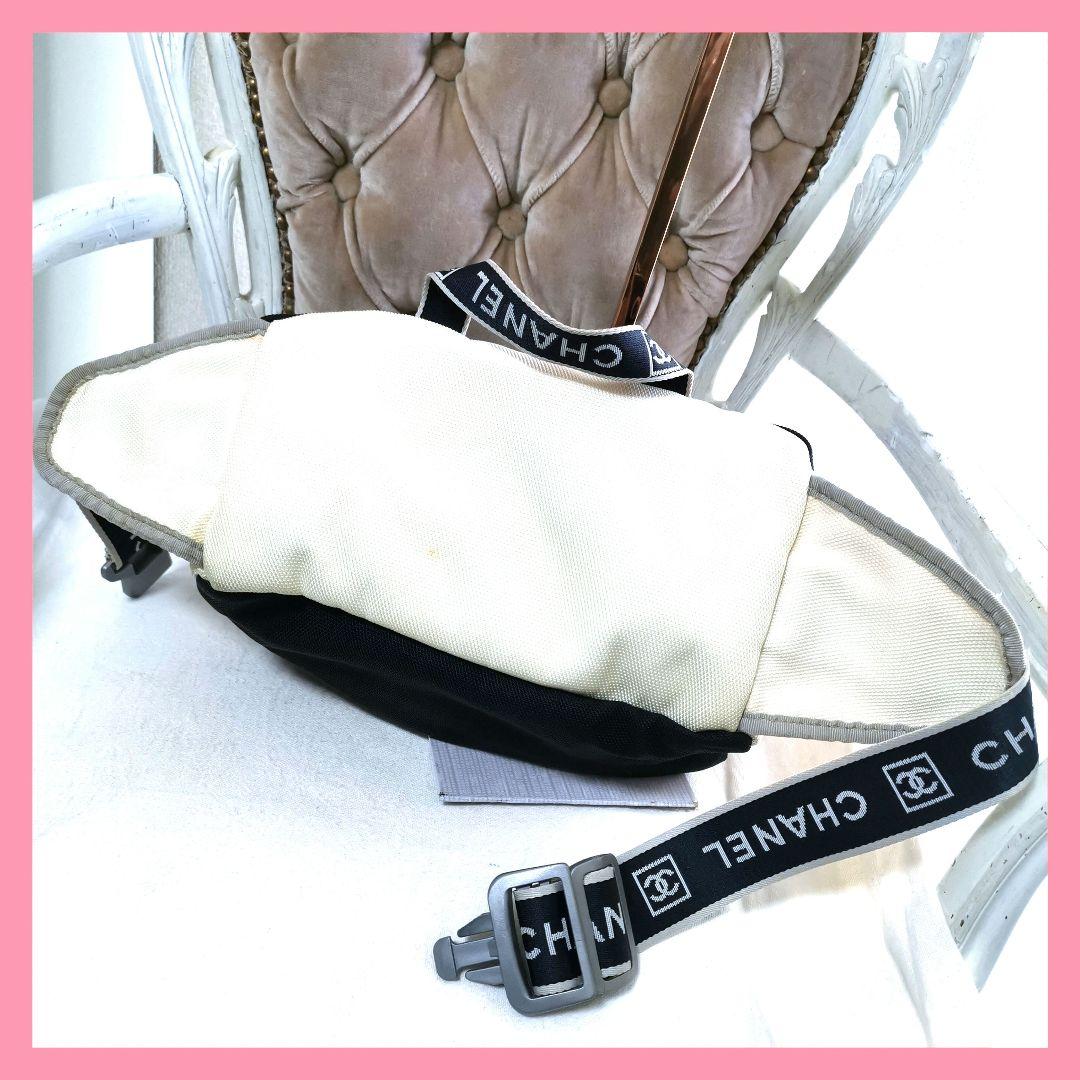 【良品】シャネルCHANELスポーツライン ココマーク ボディバッグ