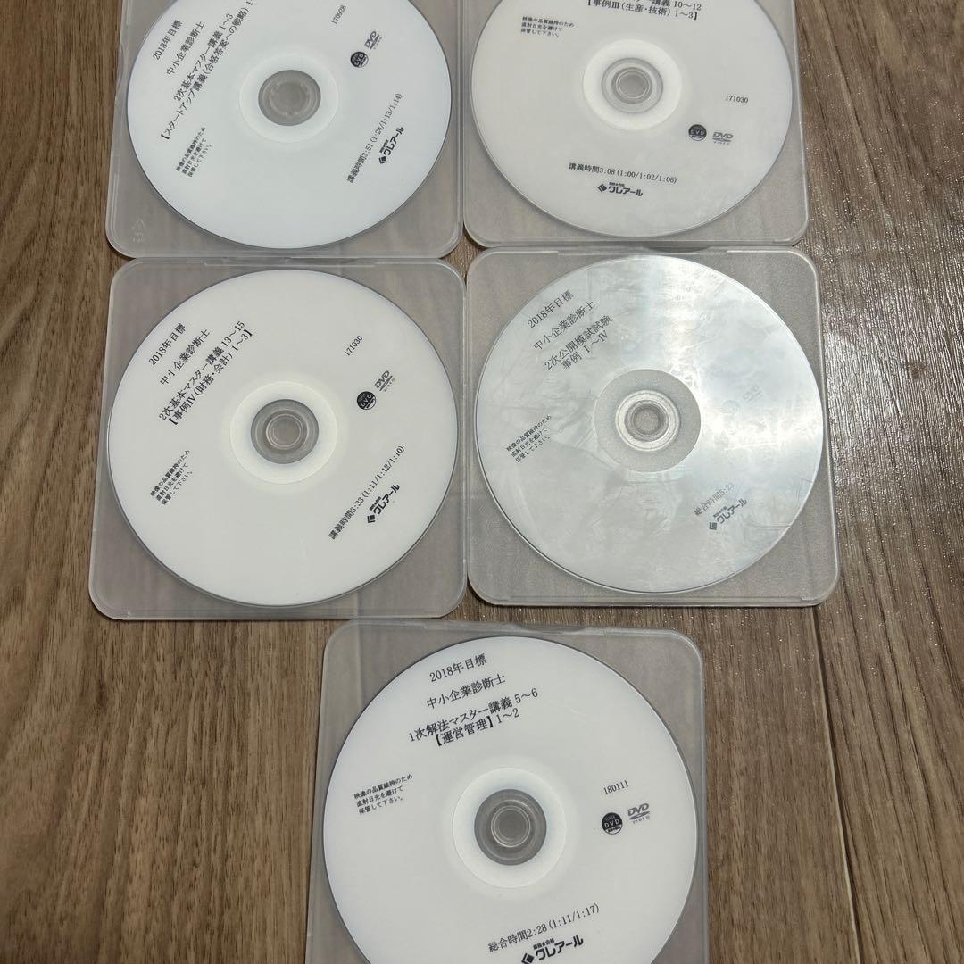 クレアール中小企業診断士 2次試験講義DVD 19枚