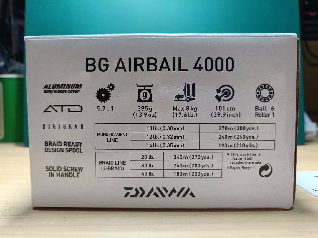 DAIWA BG AIRBAIL 4000 スピニングリール海外モデル