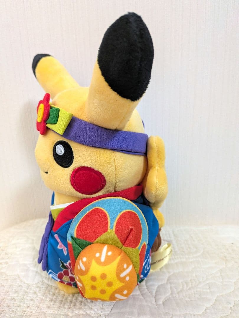 新品タグ付き☆ピカチュウ沖縄限定琉舞＆エイサー2体セット☆ぬいぐるみ
