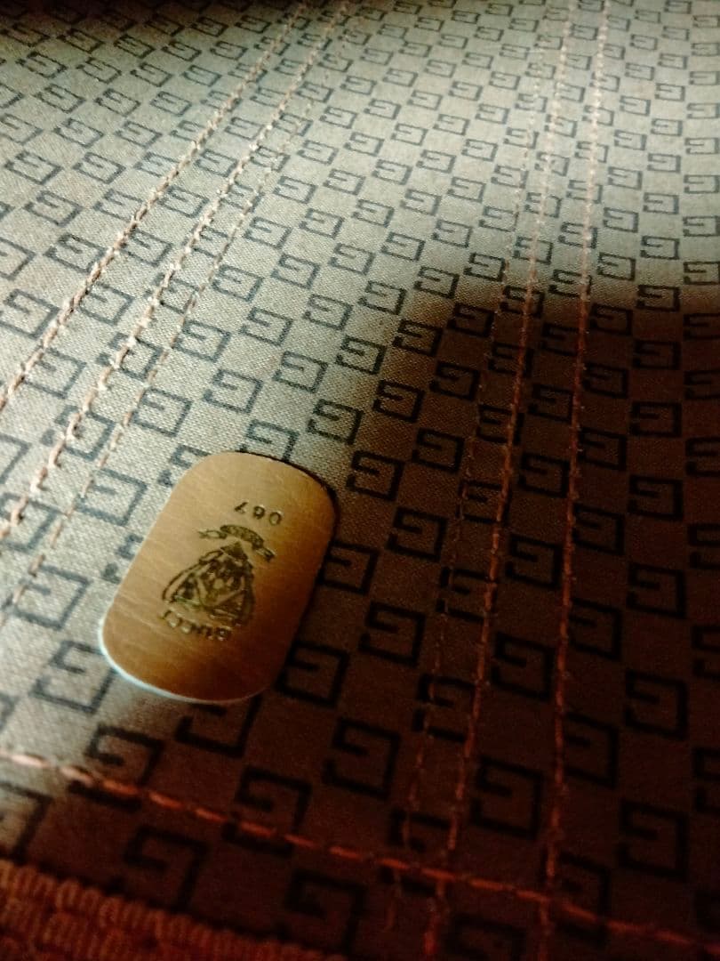 オールド　GUCCI　グッチ　ボストン　バッグ　ハンドバッグ　シェリーライン