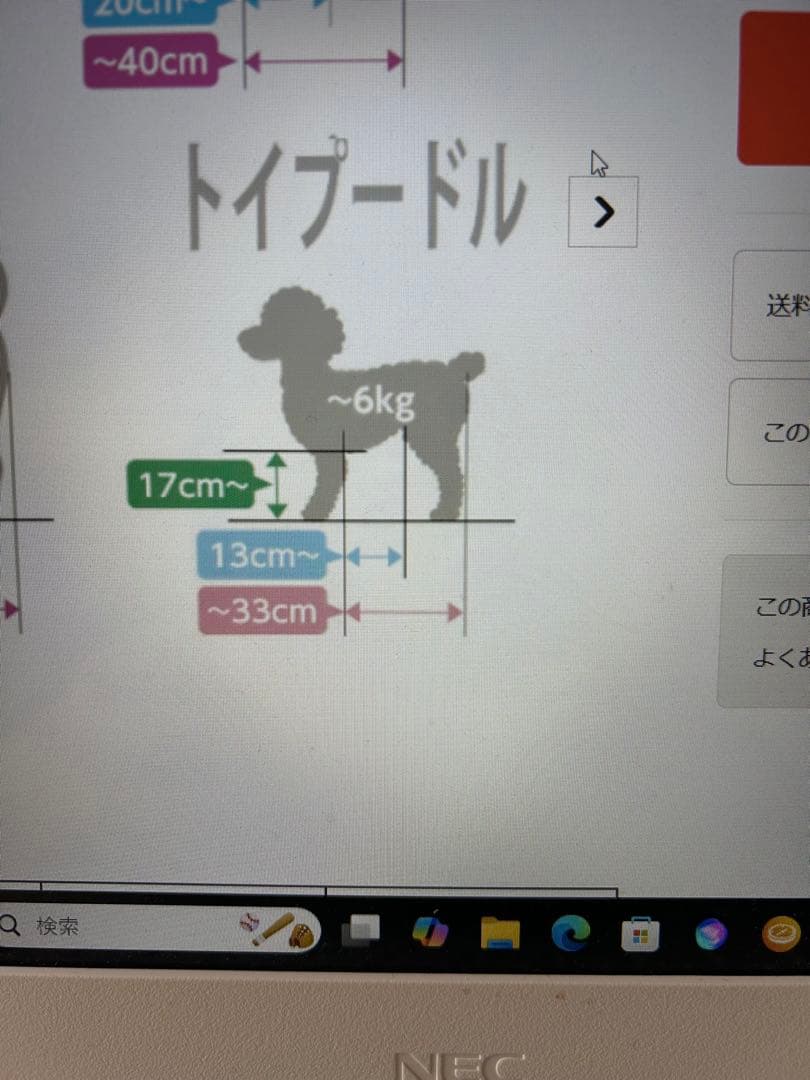 トイプードル用　床ずれ予防・介護用クッション チャコールグレー　カバー付き