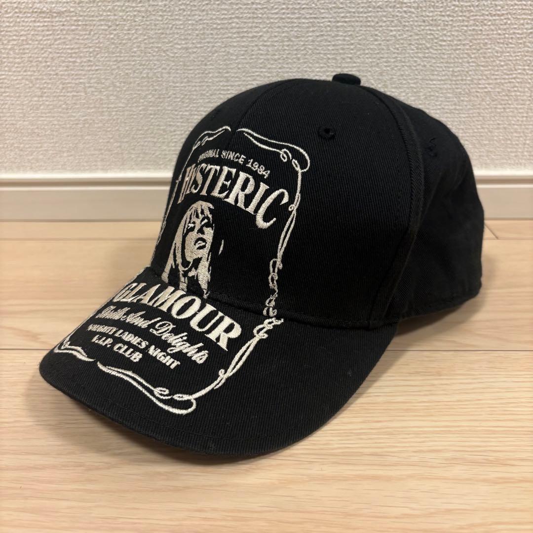 ヒステリックグラマー　HYSTERIC GLAMOUR キャップ　ブラック