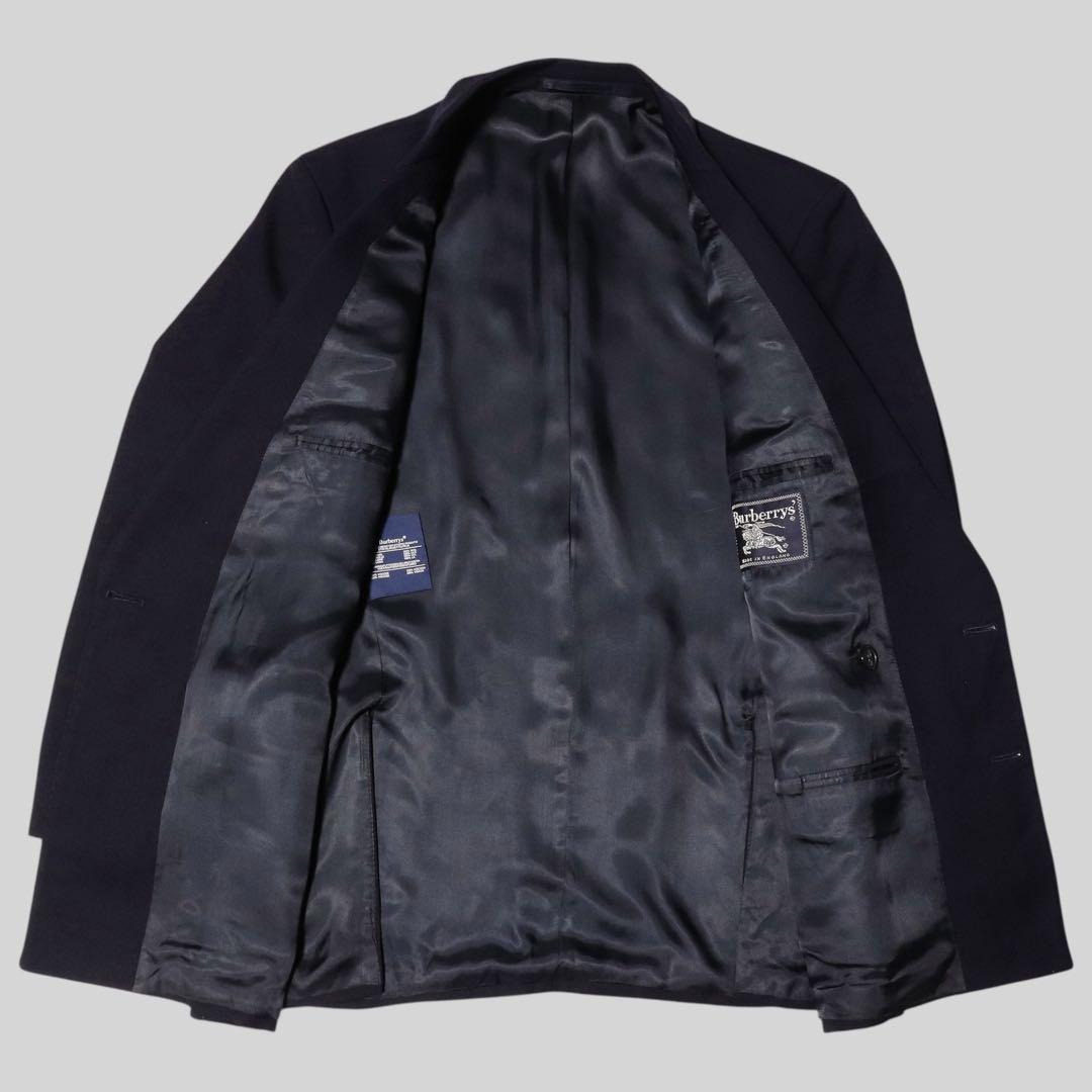 英国製★BURBERRY★紺ブレ 金ボタン★ダブルブレザージャケット★ネイビー