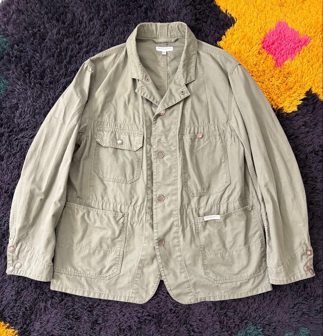 m*M様 エンジニアードガーメンツ コットン リップストップ カバーオール ジャ