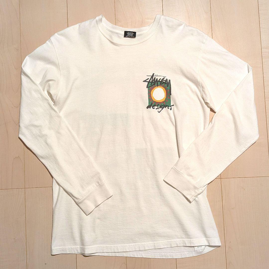 t*a様 【М】OLD STUSSY バックプリント ロンT 黒タグ メキシコ製