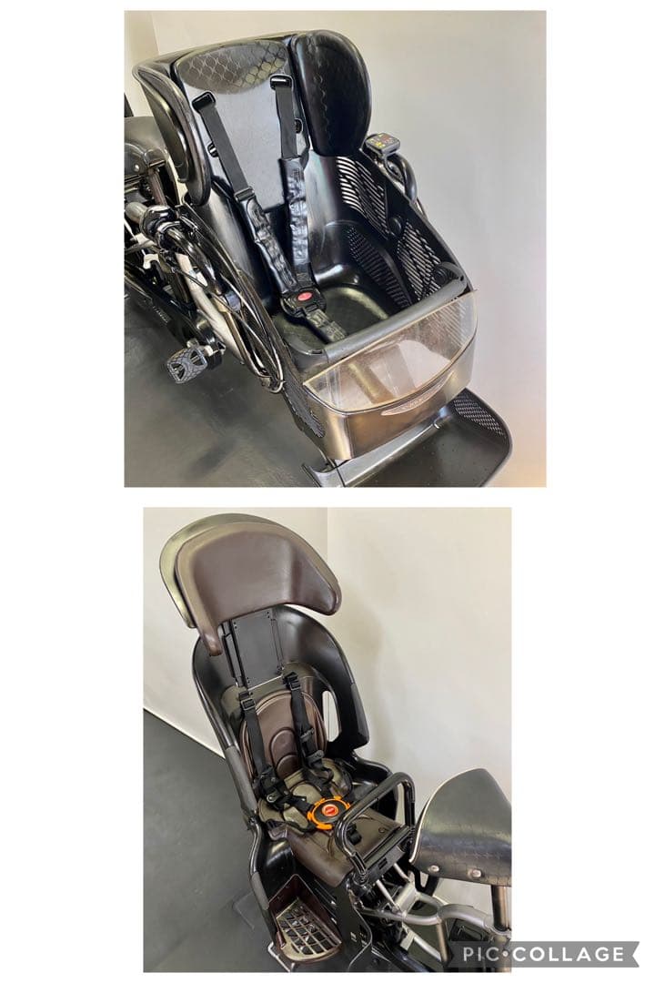 1年保証 ブリヂストン　20インチ　子供乗せ　グレー色　電動アシスト自転車