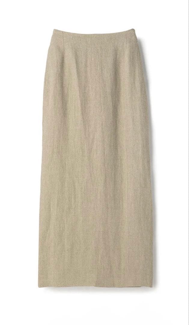 BIYOMA LINEN LONG SKIRT ナチュラル