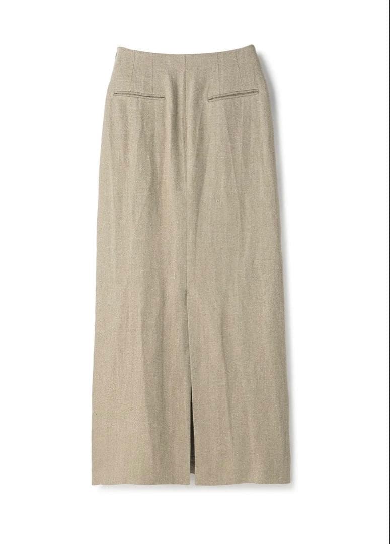 BIYOMA LINEN LONG SKIRT ナチュラル