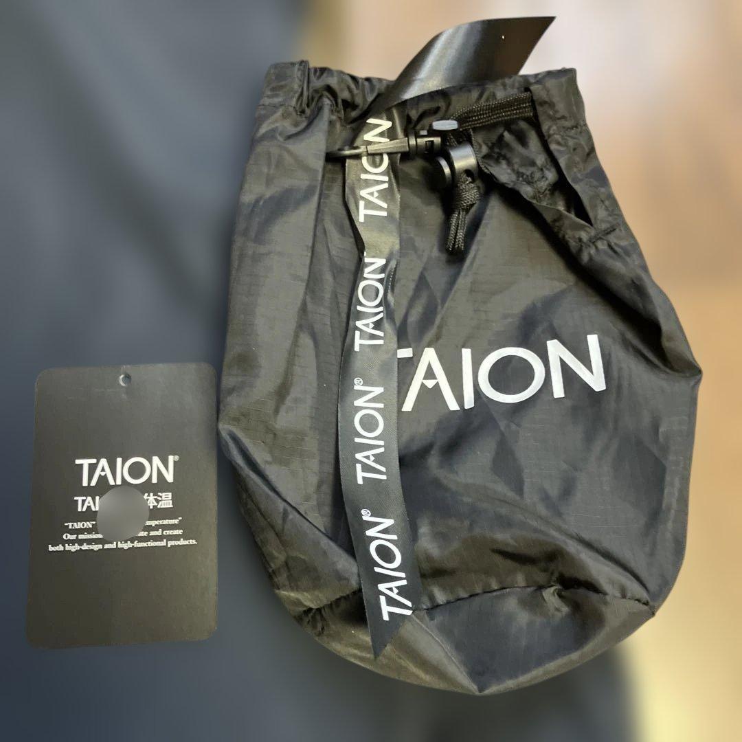 TAION ノンダウンベスト　リバーシブル　ネイビー　ブラウン　ミリタリー