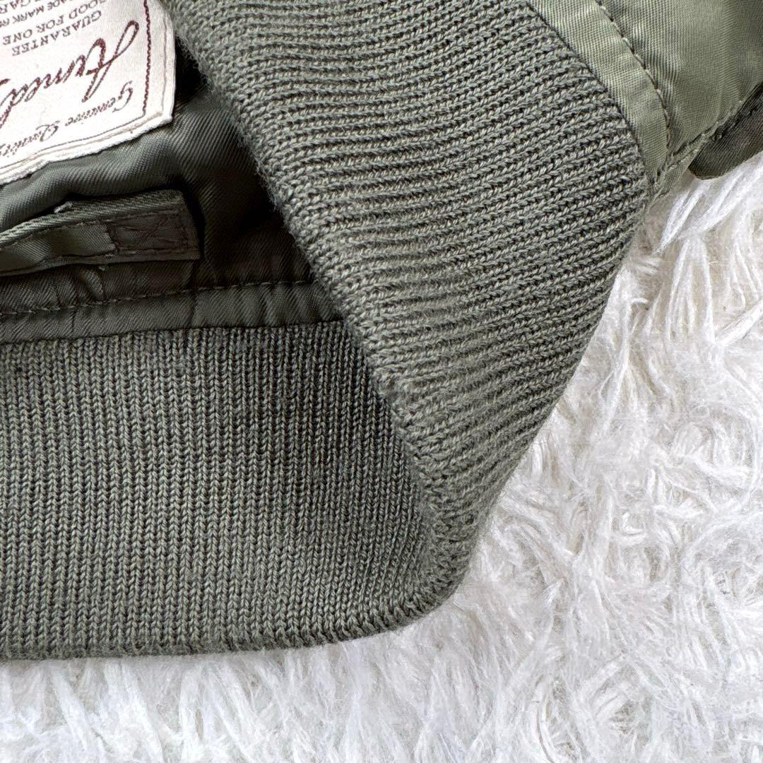 アヴィレックス　L-2 フライトジャケット　ワッペン刺繍　オリーブ　軽量　Ｌ