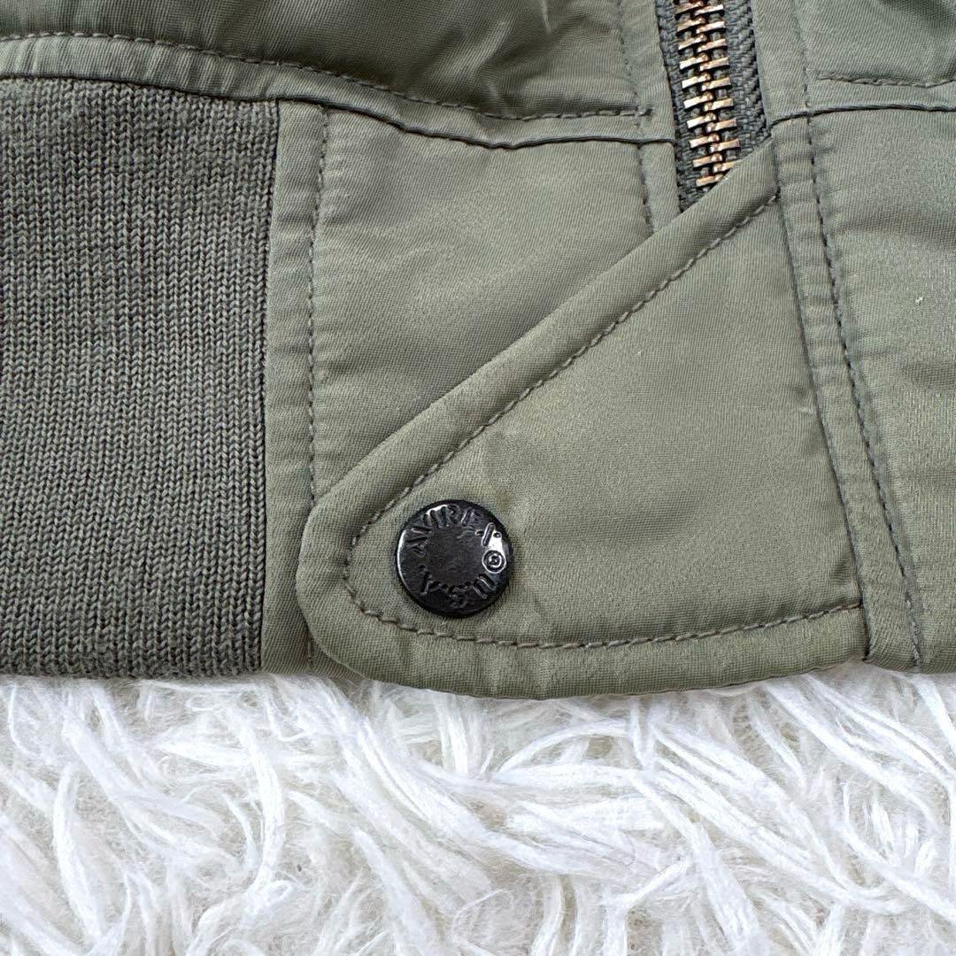 アヴィレックス　L-2 フライトジャケット　ワッペン刺繍　オリーブ　軽量　Ｌ