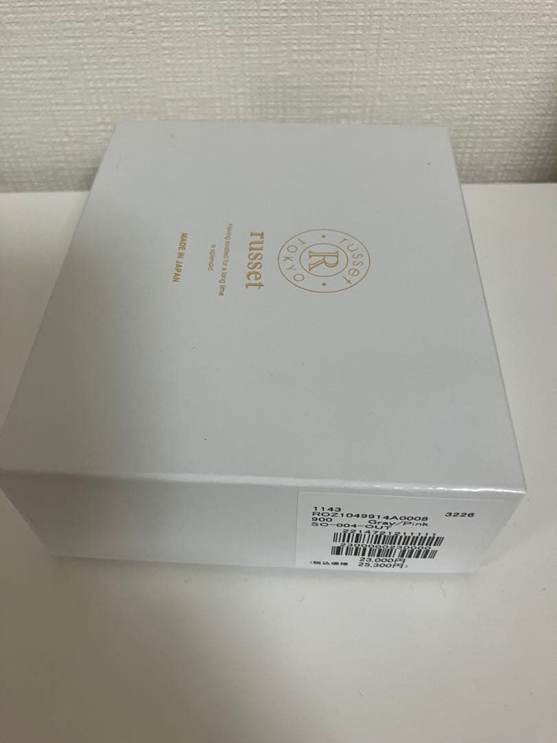 ラシット 二つ折り財布　グレイ/ピンク　未使用