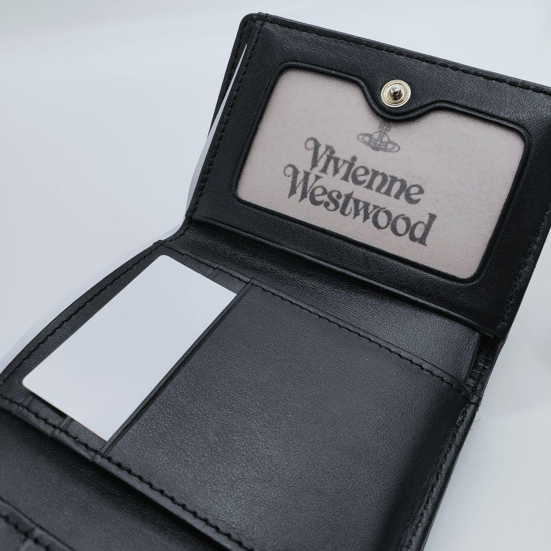 【未使用級・訳あり】ヴィヴィアンウエストウッド 三つ折財布 ブルー 箱付き