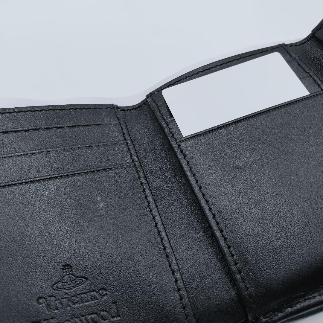 【未使用級・訳あり】ヴィヴィアンウエストウッド 三つ折財布 ブルー 箱付き