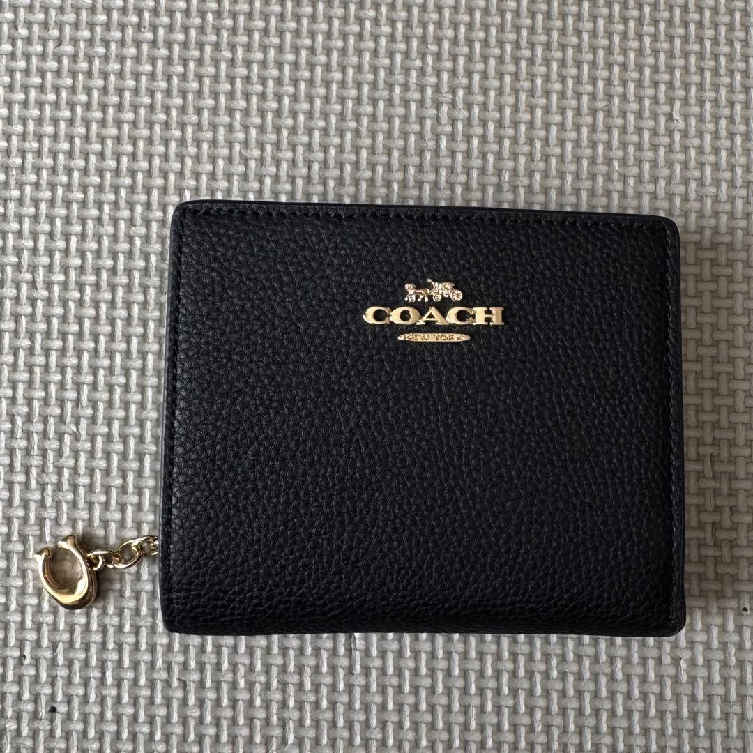 ⭐️新品・正規品 ⭐️COACH コーチ 二つ折り財布 ブラック C2862