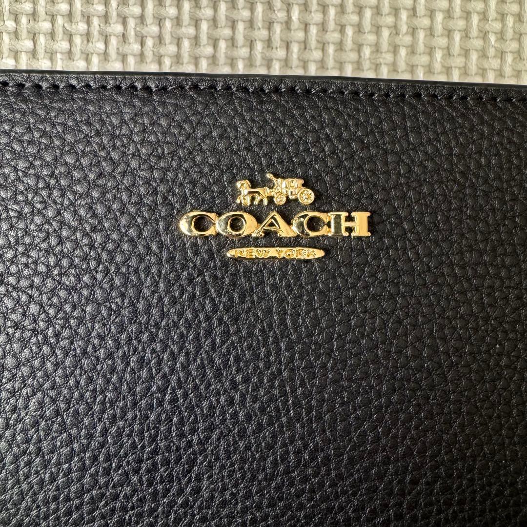 ⭐️新品・正規品 ⭐️COACH コーチ 二つ折り財布 ブラック C2862