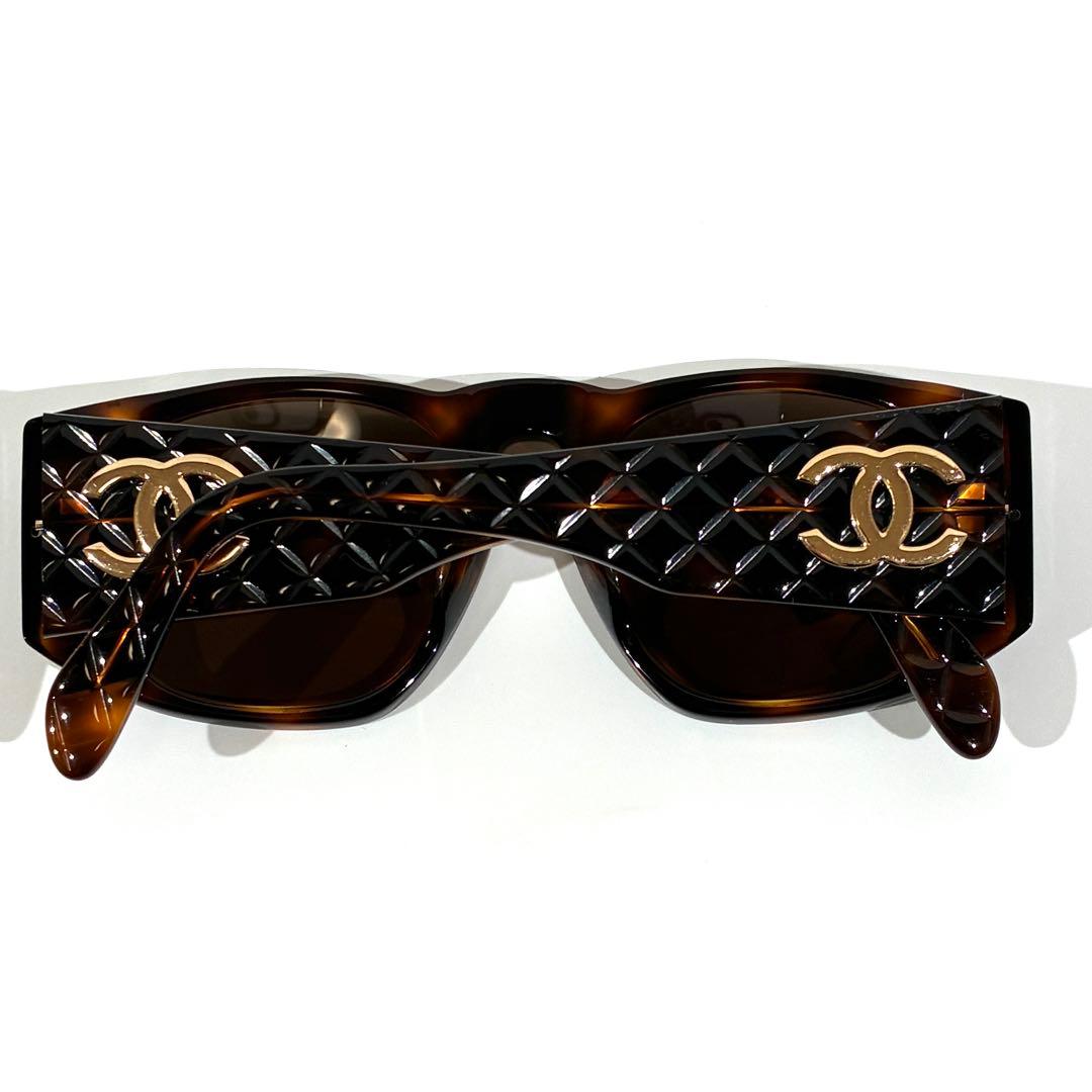 CHANEL シャネル サングラス ココマーク マトラッセ べっ甲