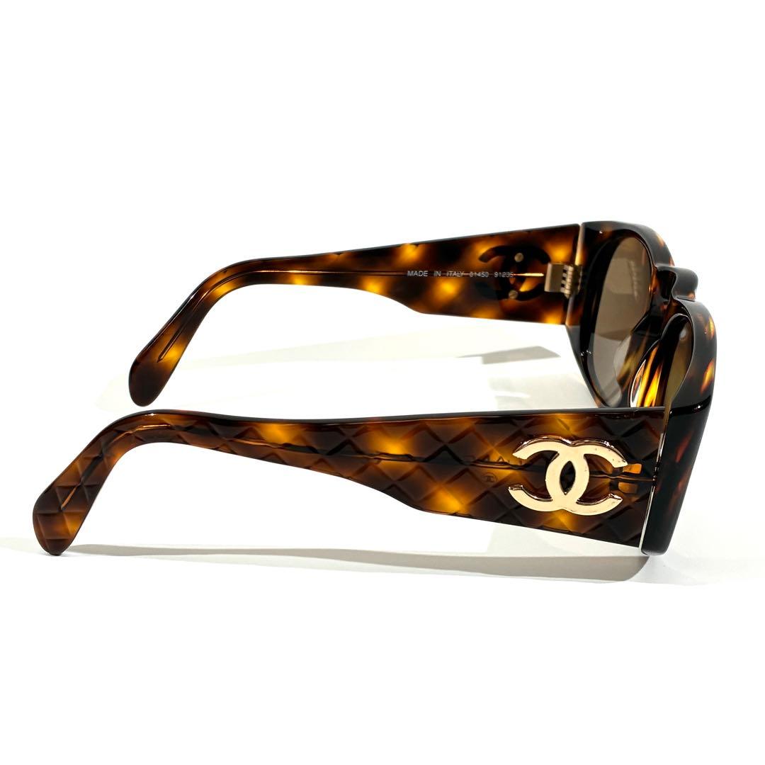 CHANEL シャネル サングラス ココマーク マトラッセ べっ甲