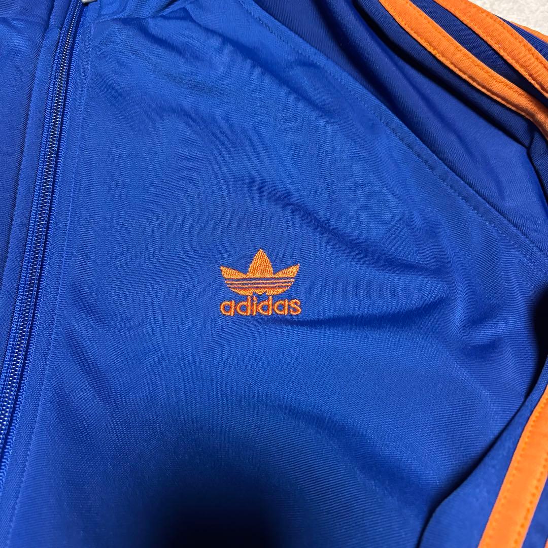 Mサイズ adidas アディダス トラックジャケット ブルー×オレンジ