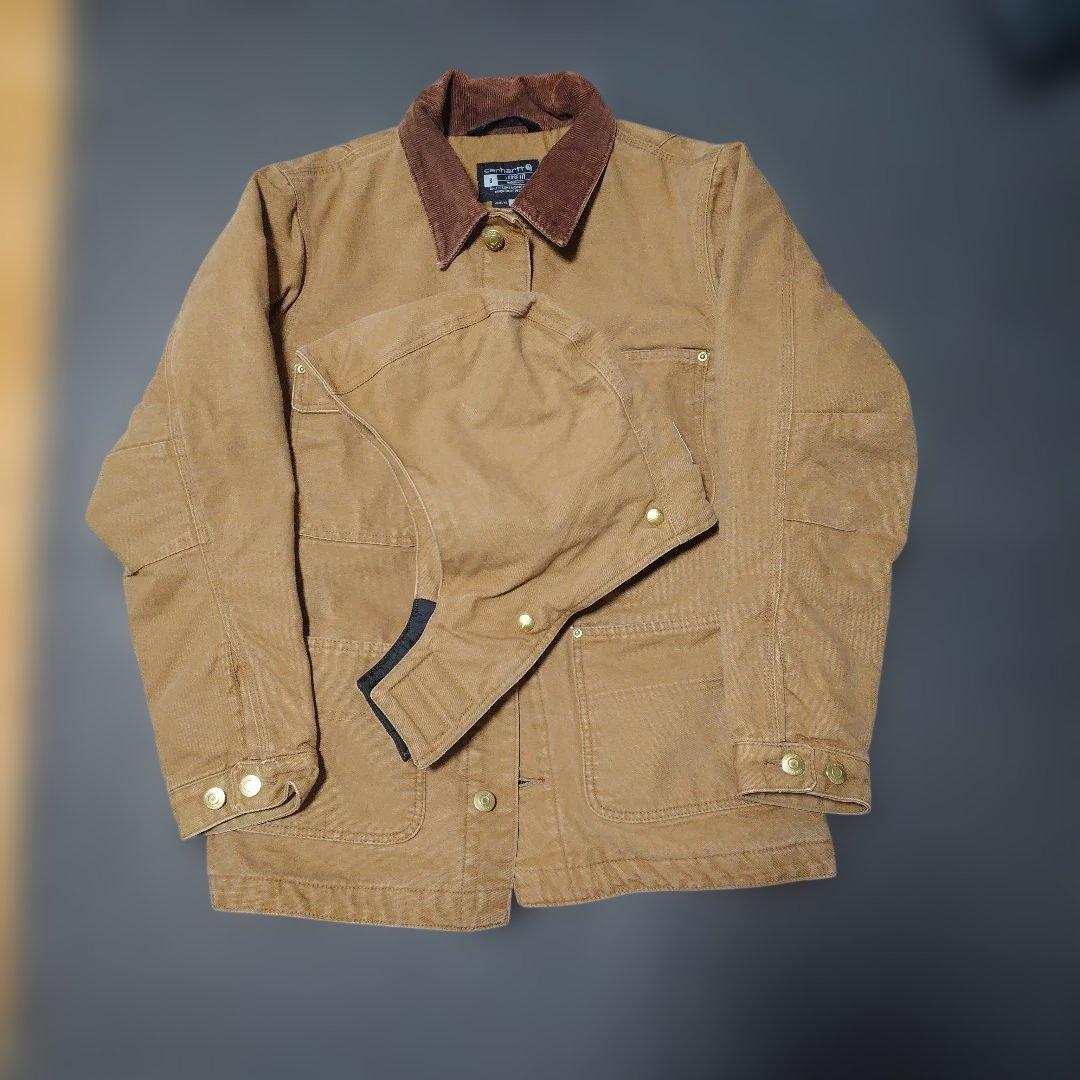 Carhartt カバーオール ミシガンチョアコート Sサイズ フード付き