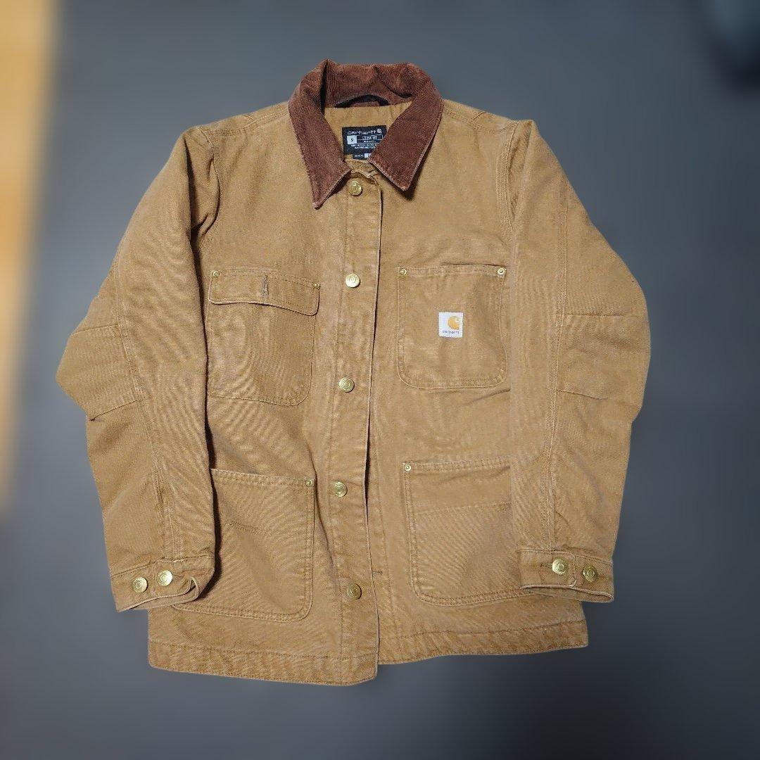 Carhartt カバーオール ミシガンチョアコート Sサイズ フード付き